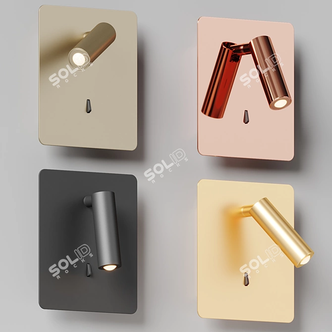 Sleek LED Wall Sconce Solution 3D model image 3