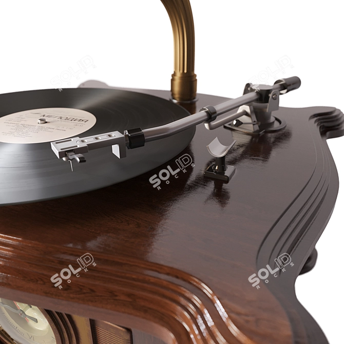  Retro Style Vinyl Player RP-156 3D model image 3