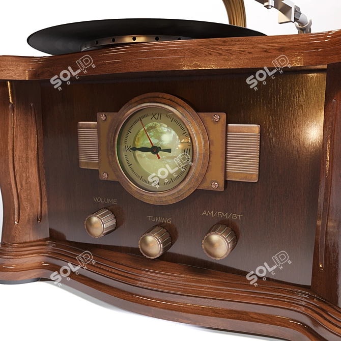  Retro Style Vinyl Player RP-156 3D model image 6