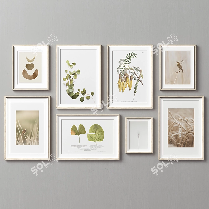 Multi-frame Picture Frames Kit 3D model image 4