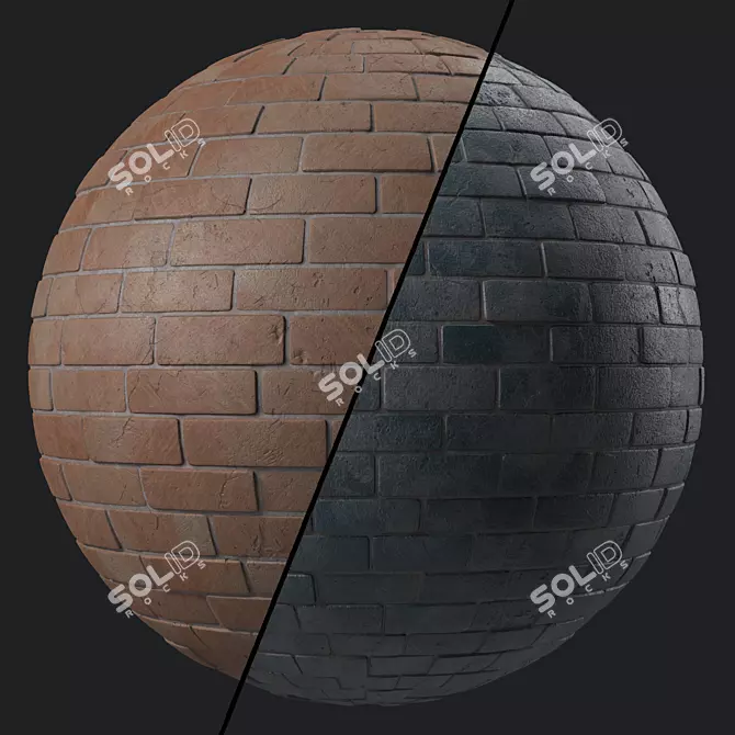 Slate Stone Paving Texture Kit 3D model image 1