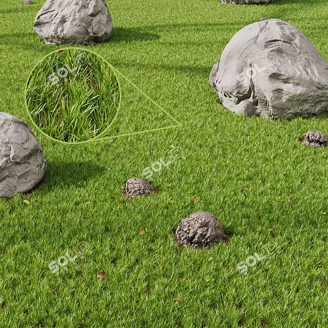 3D Park Summer Scene Bundle 3D model image 1