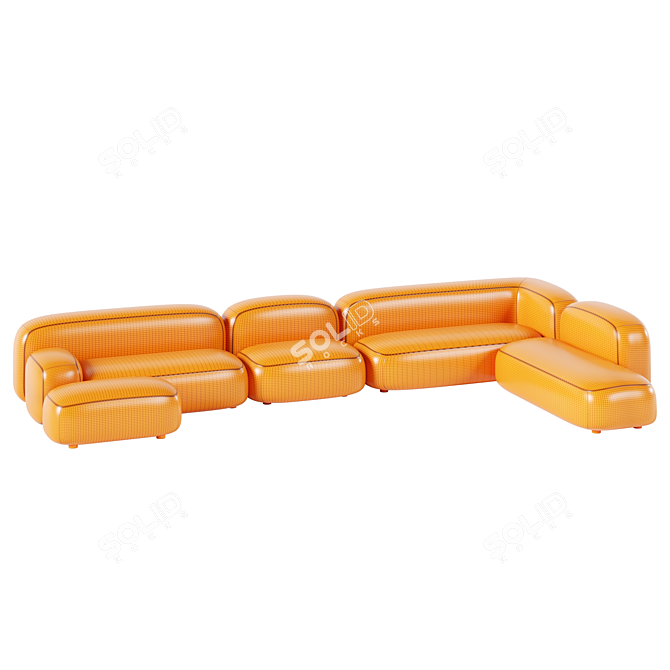 Ribbl Modular Sofa Set 3D model image 5