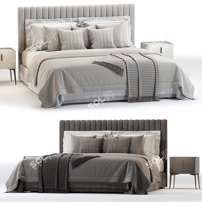 Arona Modern Bed 3D Model 3D model image 1