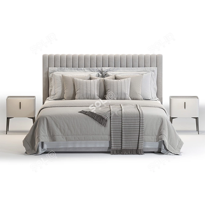 Arona Modern Bed 3D Model 3D model image 3