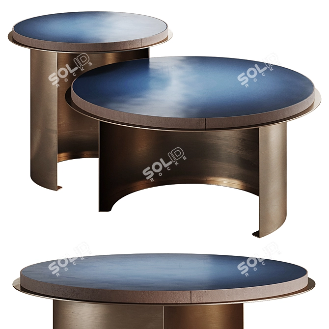 Oaze Side Tables by Monologue 3D model image 1