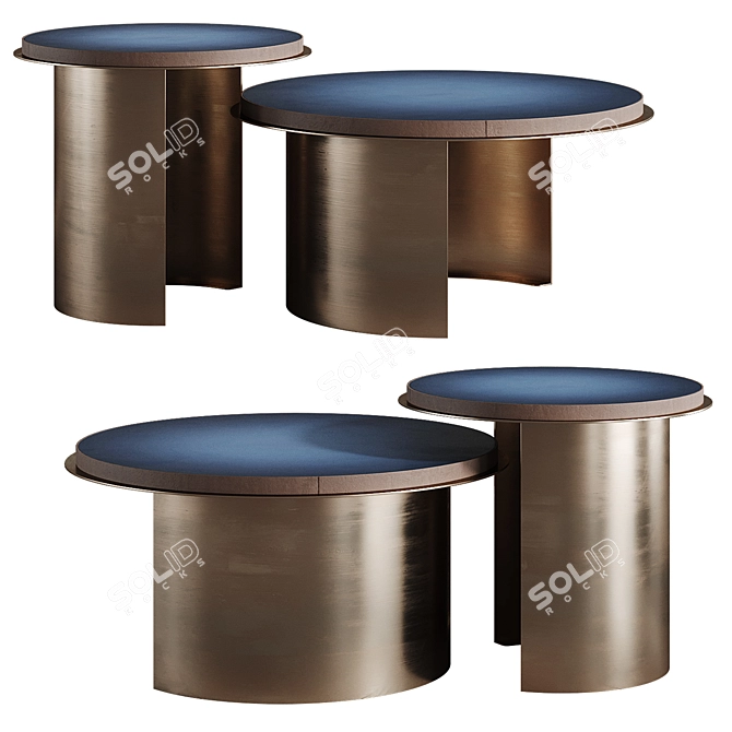 Oaze Side Tables by Monologue 3D model image 2