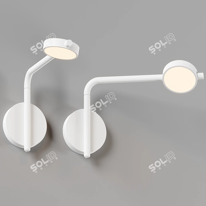 Swivel Arm LED Sconce Light 3D model image 2