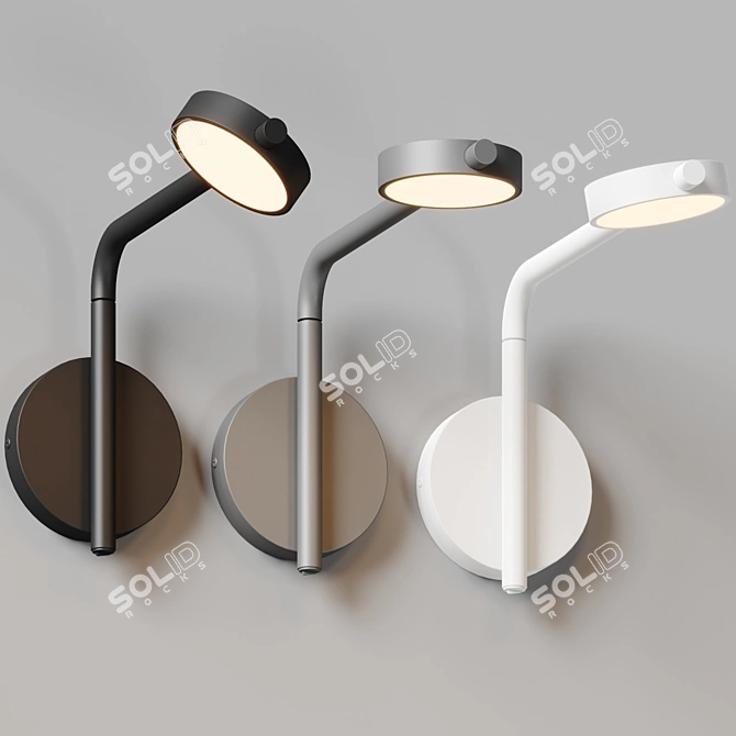 Swivel Arm LED Sconce Light 3D model image 4