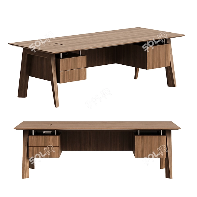 Nobby Executive Desk for Corona 3D model image 4