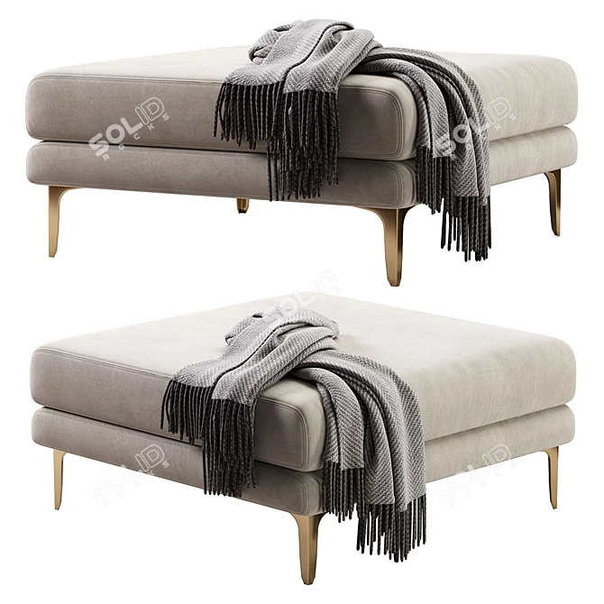 Modern Adams Ottoman 2013 Version 3D model image 1