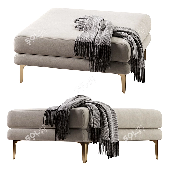 Modern Adams Ottoman 2013 Version 3D model image 2