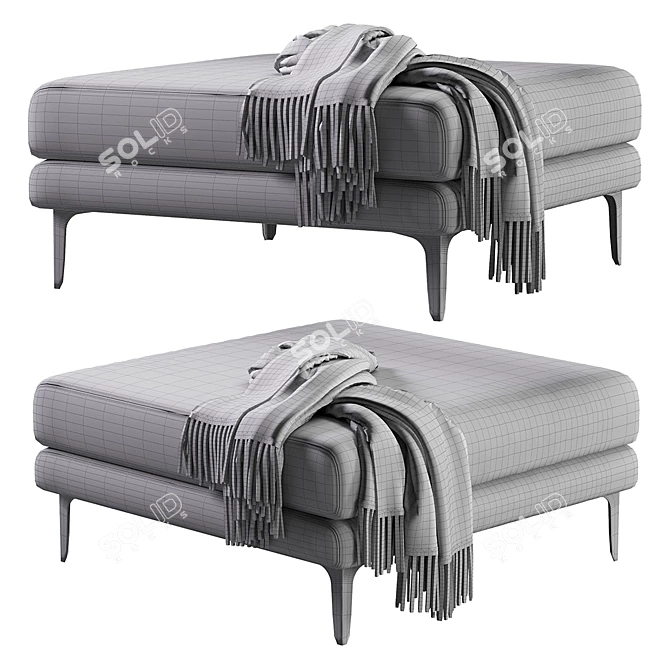 Modern Adams Ottoman 2013 Version 3D model image 4