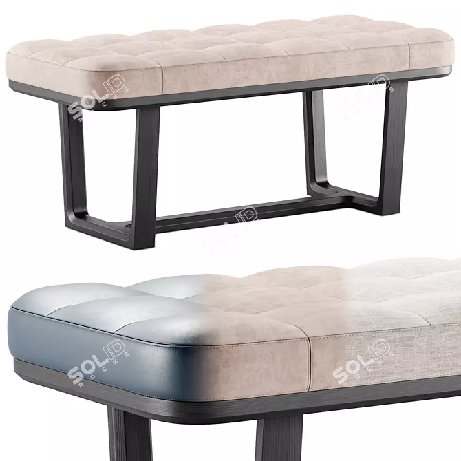 VINCENT Bench - Stylish and Modern 3D model image 2