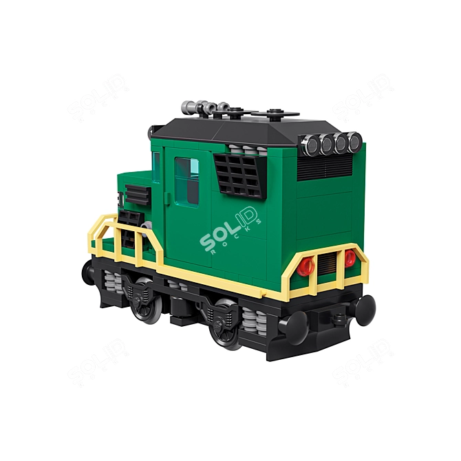 Compact Train Extinguisher Model CORONA 3D model image 3