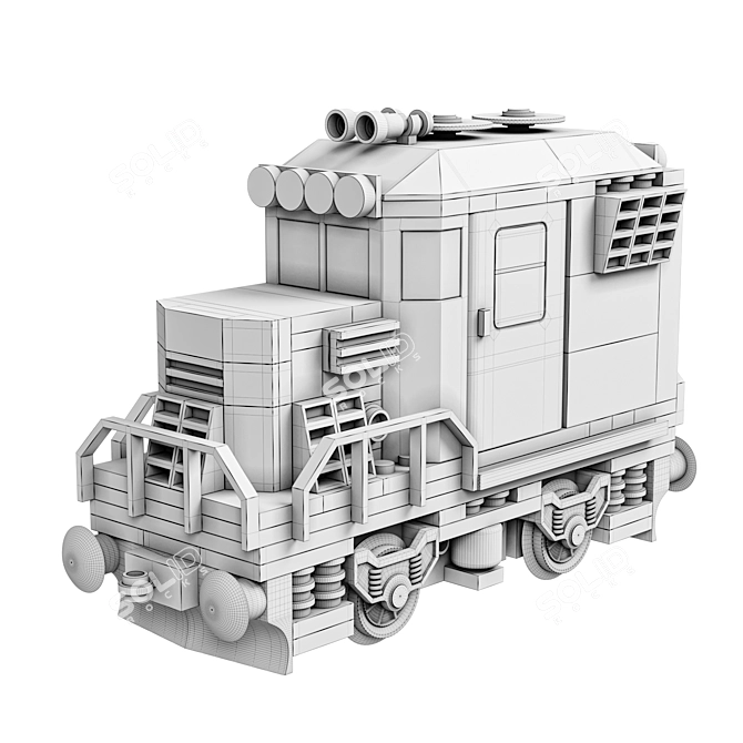 Compact Train Extinguisher Model CORONA 3D model image 6