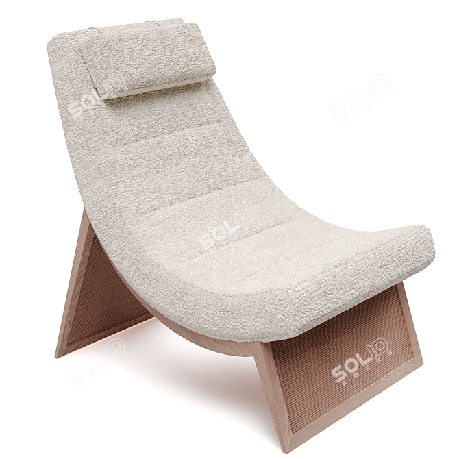 McGuire Sway Lounge Chair: Contemporary Luxury 3D model image 4