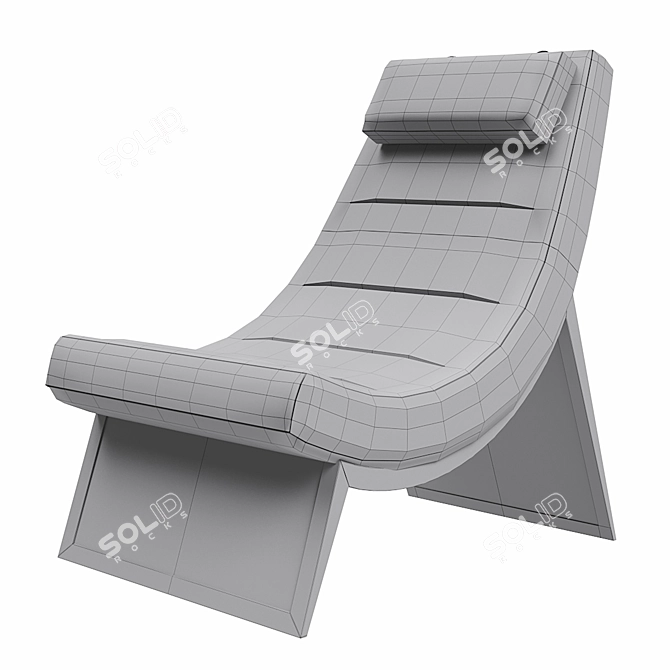 McGuire Sway Lounge Chair: Contemporary Luxury 3D model image 5