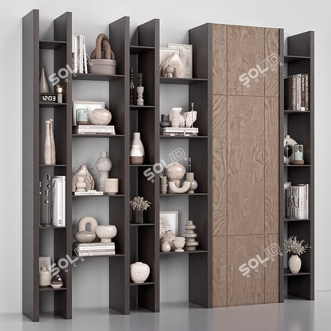 High-Quality Shelf Rack Model 3D model image 9