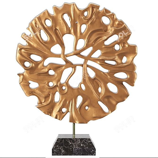 Golden Root Interior Statue 3D model image 2