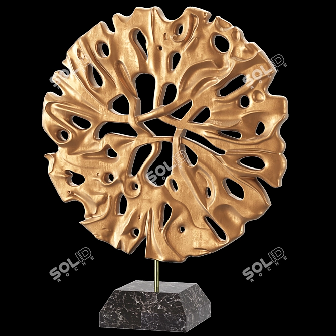 Golden Root Interior Statue 3D model image 3