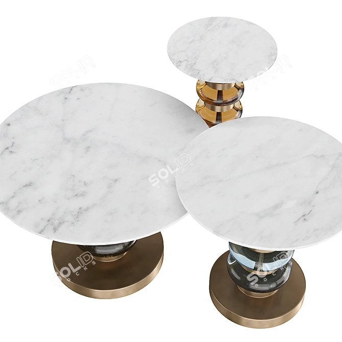 Eichholtz Bullock Side Table Set 3D model image 3