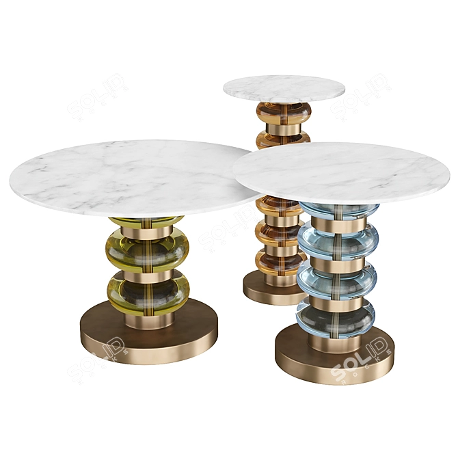 Eichholtz Bullock Side Table Set 3D model image 4