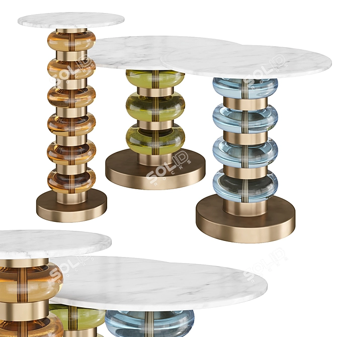 Eichholtz Bullock Side Table Set 3D model image 11