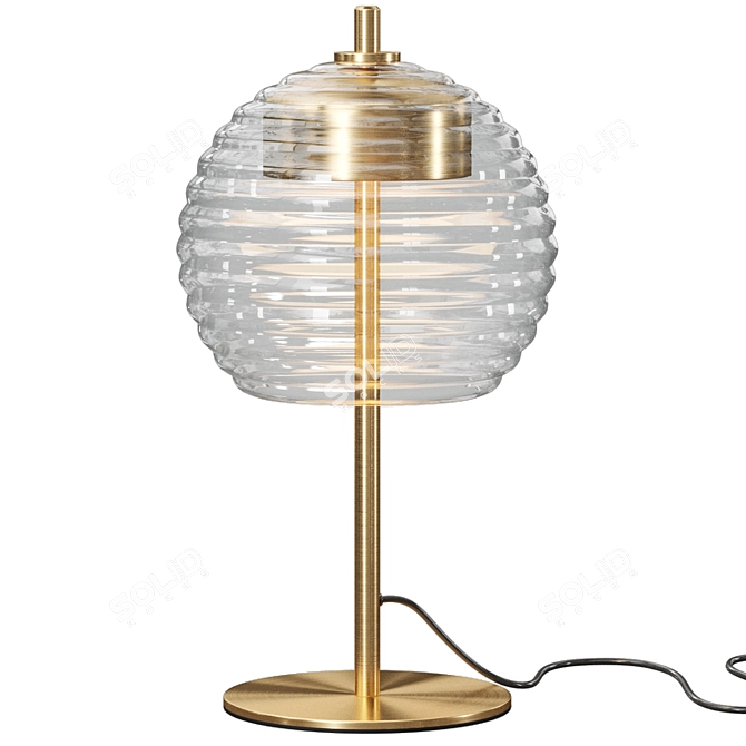 Glass Diffuser LED Table Lamp 3D model image 1