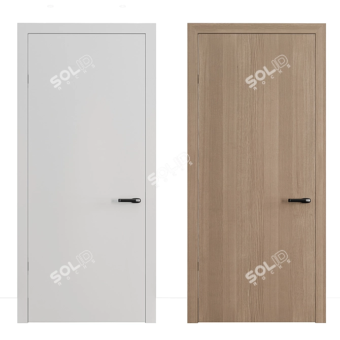 Contemporary Door Collection 86 3D model image 1