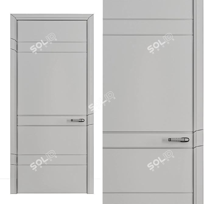 Contemporary Door Collection 86 3D model image 5