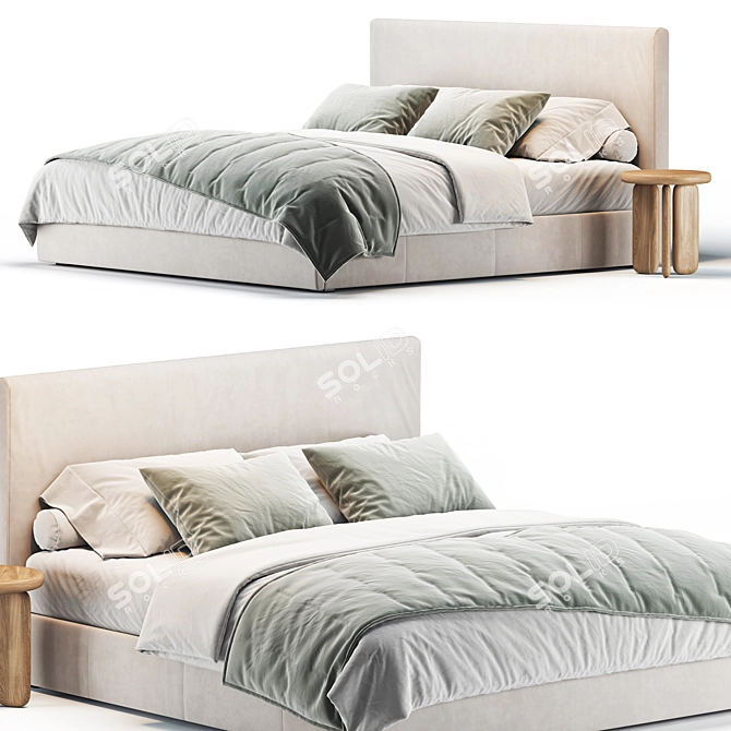 Sleek 3D Emmett Bed 2013 3D model image 1