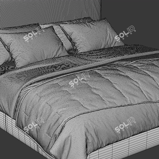 Sleek 3D Emmett Bed 2013 3D model image 2