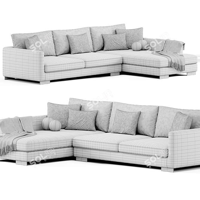 Flexform Magnum Sectional Sofa 3D model image 4