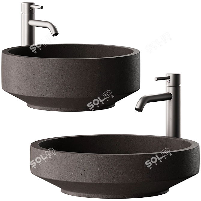 Modern Washbasin by Patricia Urquiola 3D model image 2