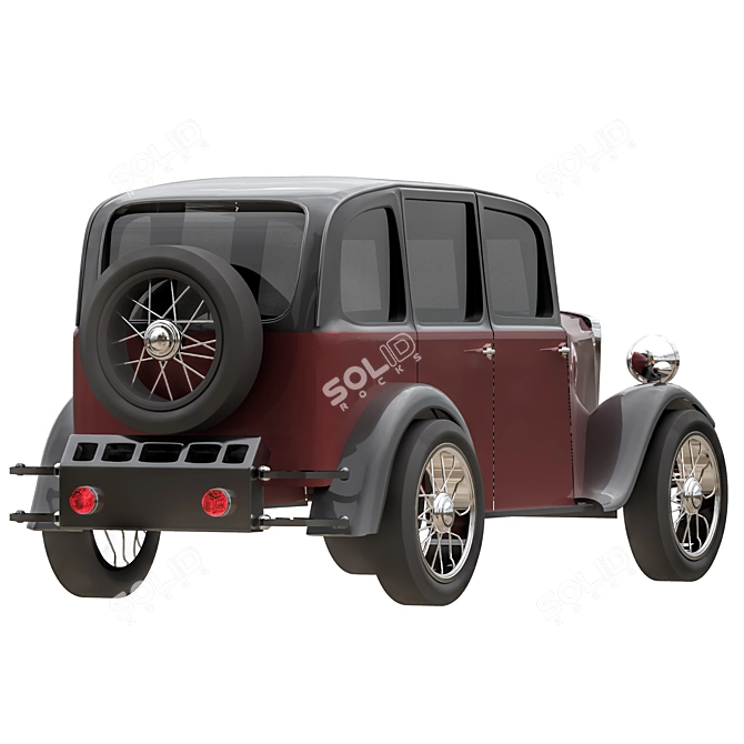 Vintage Car Model 2016 Kit 3D model image 2