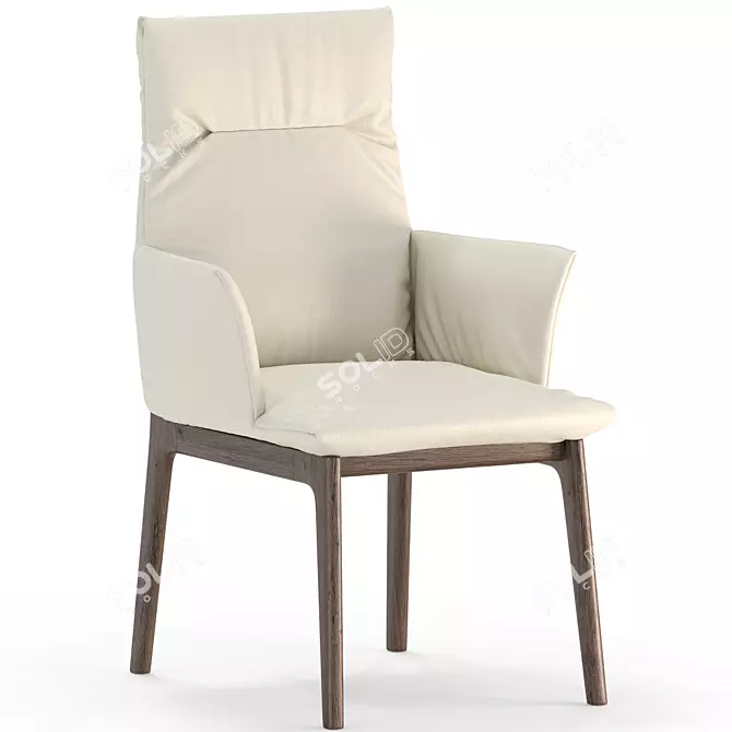 Natuzzi New Saturno Sovrana Chair 3D model image 17