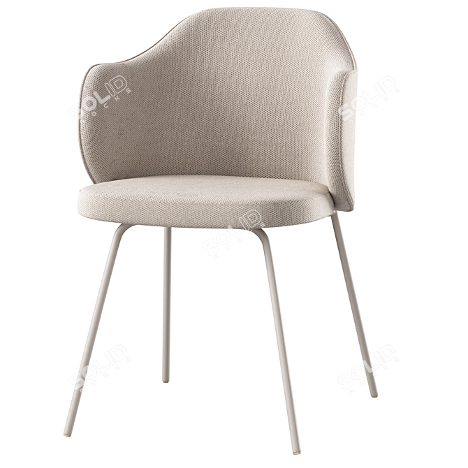 Elegant Yunia Chair from Kavehome 3D model image 1