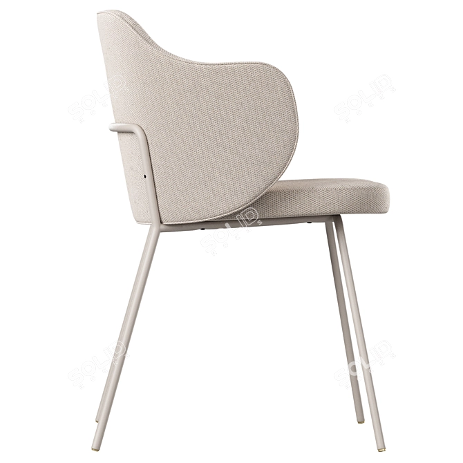 Elegant Yunia Chair from Kavehome 3D model image 2