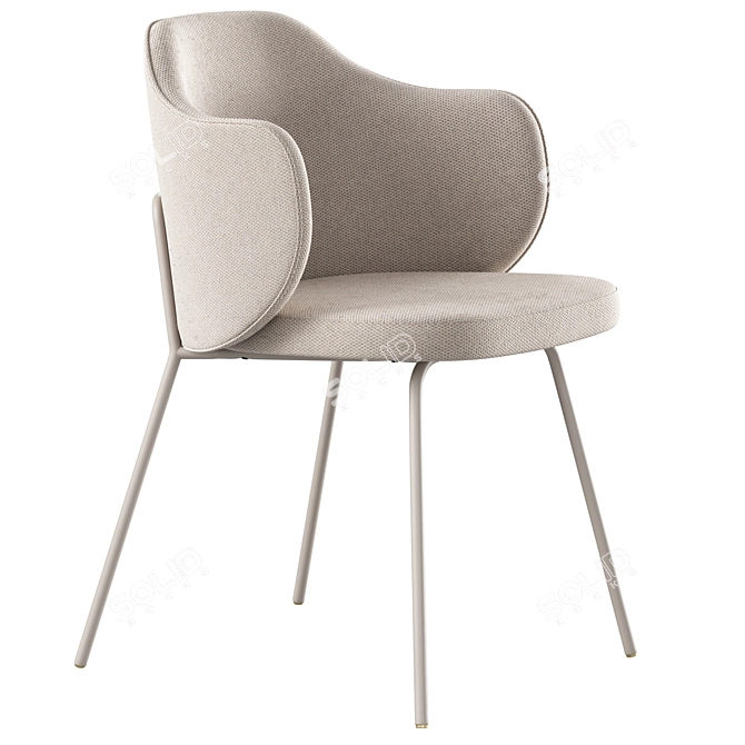 Elegant Yunia Chair from Kavehome 3D model image 3