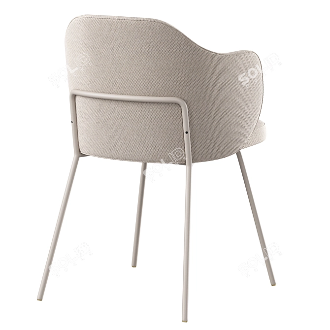 Elegant Yunia Chair from Kavehome 3D model image 4