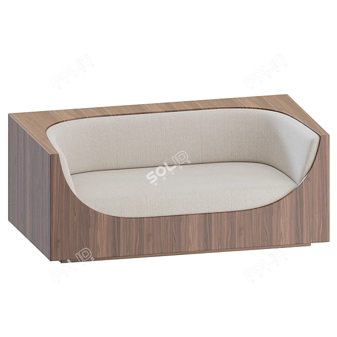 Jorge Zalszupin Mid-Century Cubo Sofa 3D model image 5