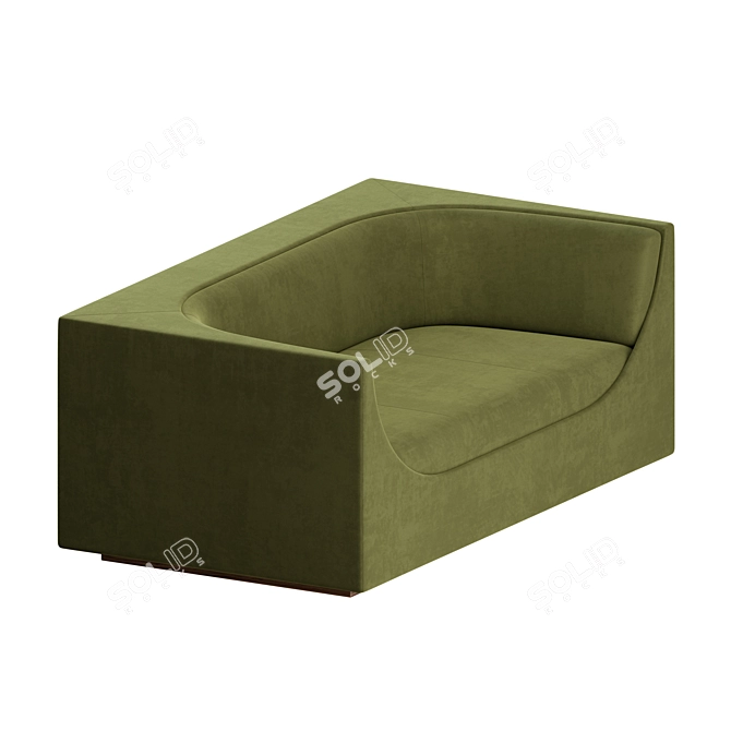 Jorge Zalszupin Mid-Century Cubo Sofa 3D model image 7