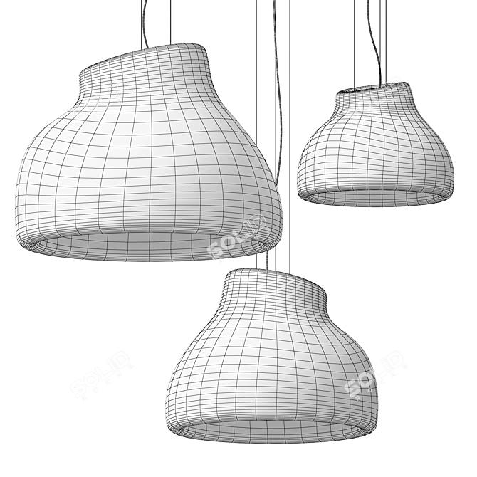 Elegant SONIAH Pendant Lamp 3D model image 6
