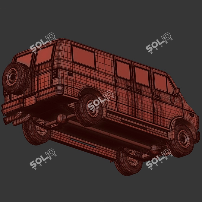  Classic 1978 Chevrolet Van Shell 3D model image 6