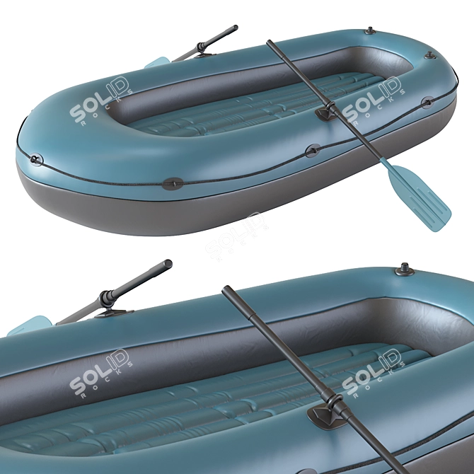 Inflatable Boat Set, 2016 Version 3D model image 4