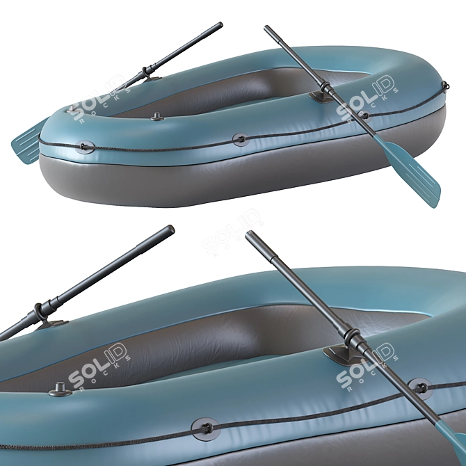 Inflatable Boat Set, 2016 Version 3D model image 6