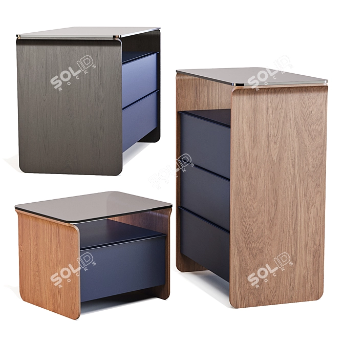 Elegante Nota Chests of Drawers 3D model image 2