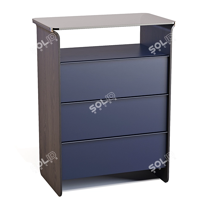 Elegante Nota Chests of Drawers 3D model image 3
