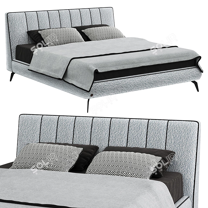 TANAGRA Kiplen Bed, Chic Design 3D model image 2